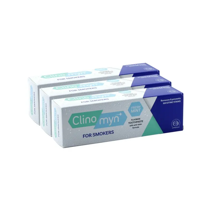 Clinomyn For Smokers Fresh Mint Toothpaste 75ml - Pack of 3