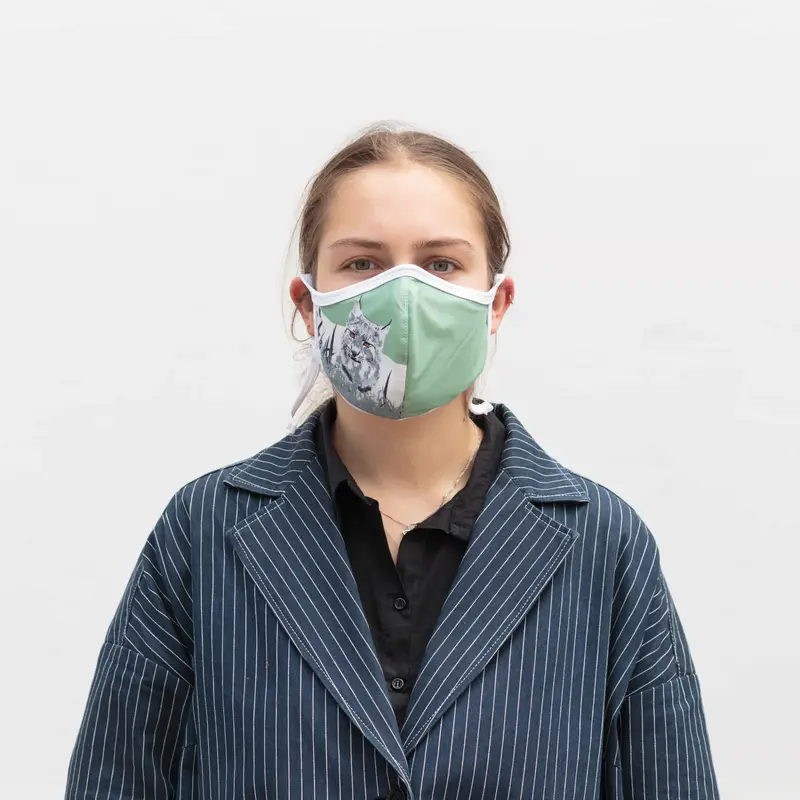 Cloth Washable Facemask with Nanofiber Filter - Wildcat