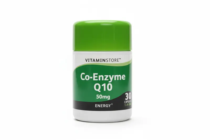 Co-Enzyme Q10 50mg – 30 Capsules  Daily Energy & Cellular Support Supplement