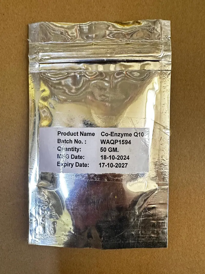 Co-Enzyme Q10 extract- 50g plays a vital role in producing energy