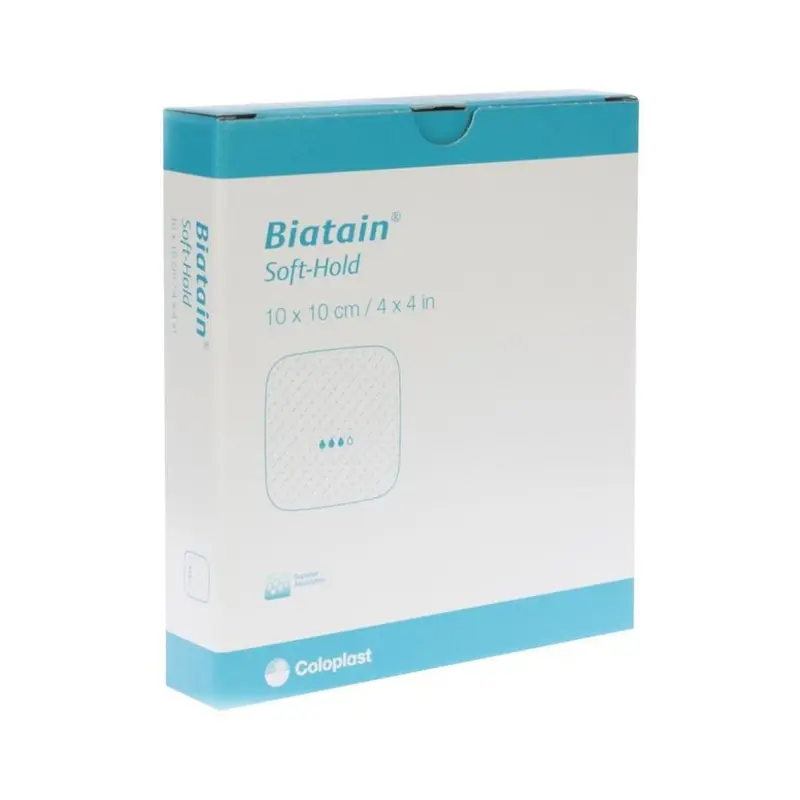 Coloplast Biatain Soft-hold Foam Dressing 10x10 cm - Pack of 5