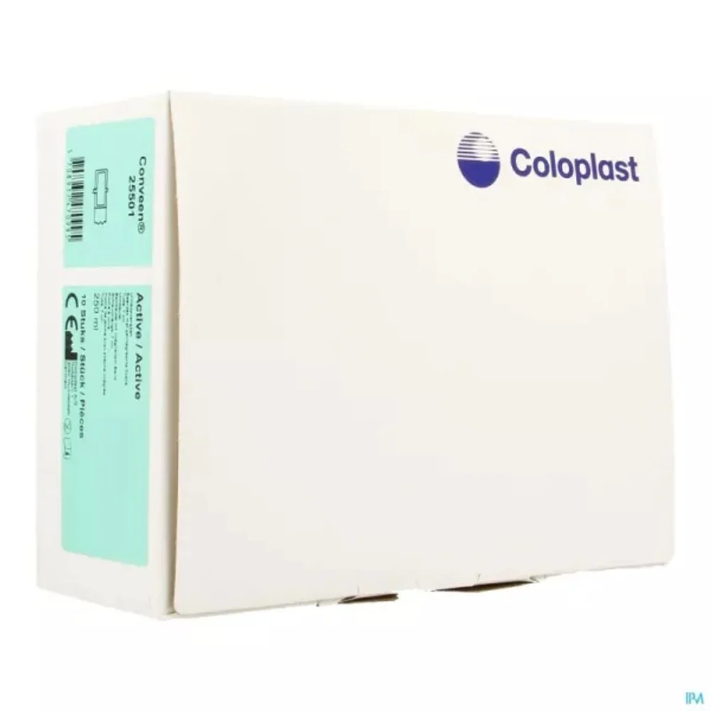 Coloplast Conveen® Active Non-Sterile Leg Bag – 250ml, 7cm Adjustable Tube – Pack of 10 (Ref