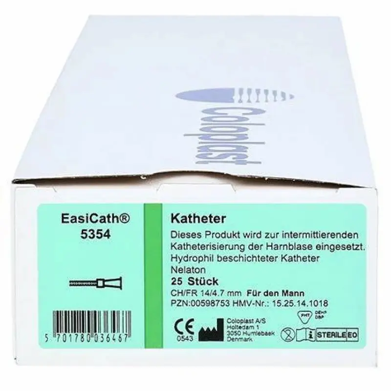 Coloplast Conveen EasiCath Male Hydrophilic Intermittent Catheter 22CH (Code