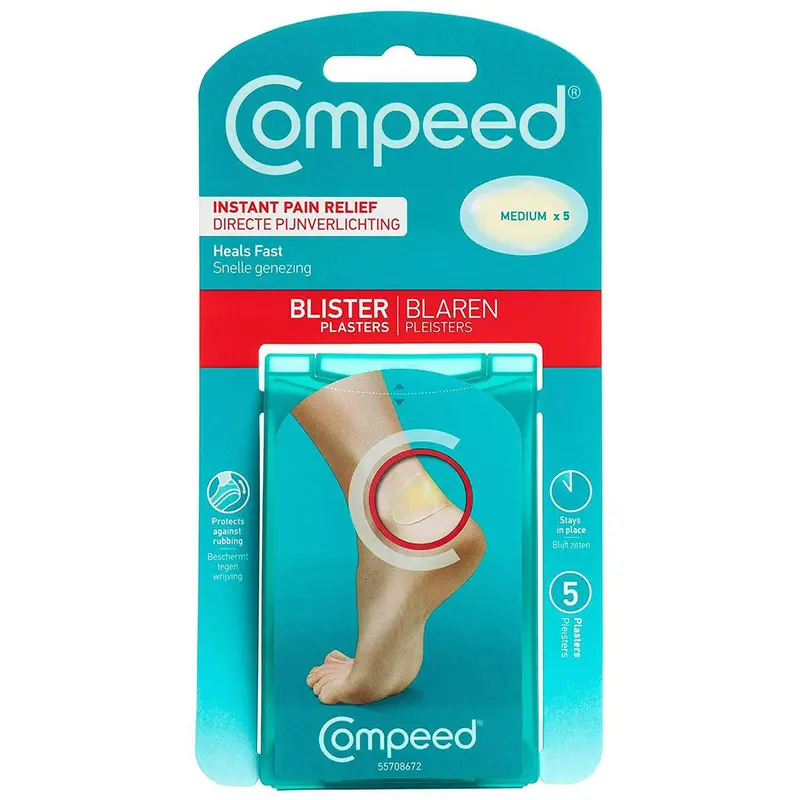 Compeed Medium Hydrocolloid Blister Plasters - 5 Plasters
