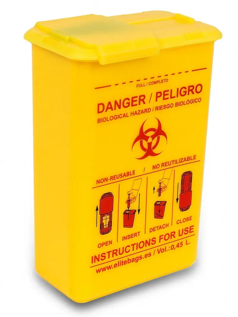 CONBIOS XL Bio-contaminated Material Container Pocket Needle Sharps Bin