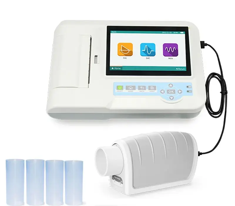 Contec SP100 Digital Spirometer Handheld Lung Function Tester Pulmonary Device Breathing Diagnostic Vitalograph FVC VC SVC MVV