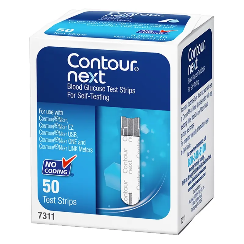 Contour Next Blood Glucose Test Strips - Box of 50
