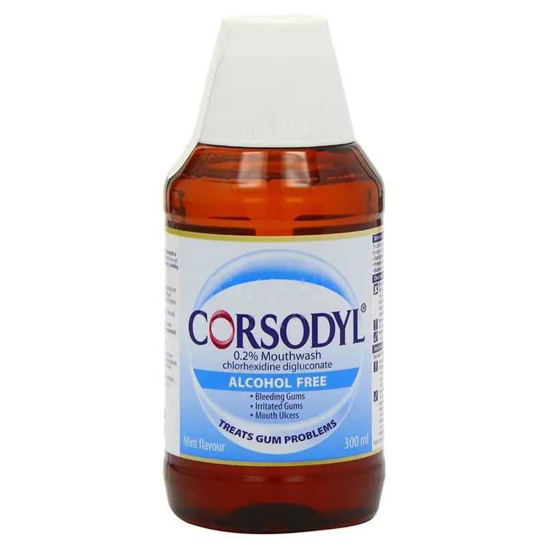 Corsodyl Alcohol Free Mint Mouthwash - 300ml (A)