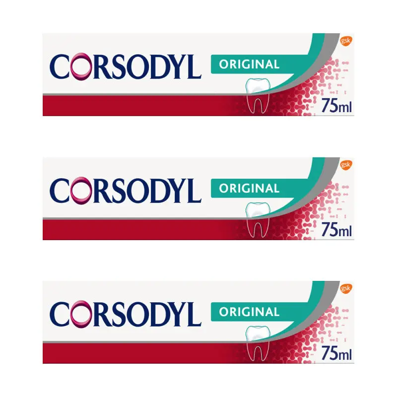 Corsodyl Daily Gum Care Original Toothpaste Triple Pack