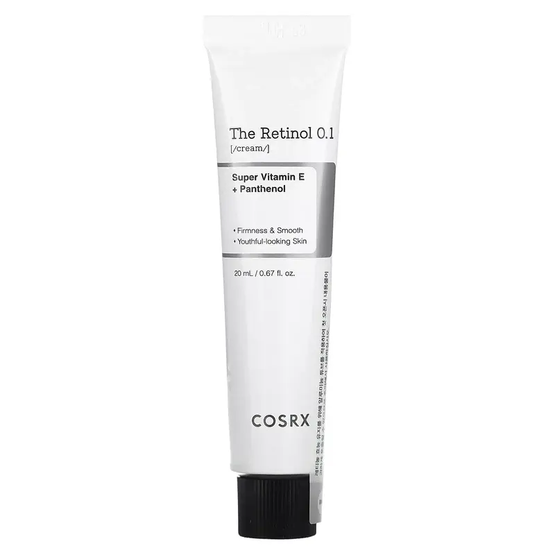 COSRX - The Retinol 0.1 Cream, Super Vitamin E + Panthenol 20ml.