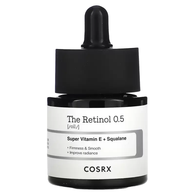 COSRX - The Retinol 0.5 Oil, Super Vitaming E + Squalane 20ml.