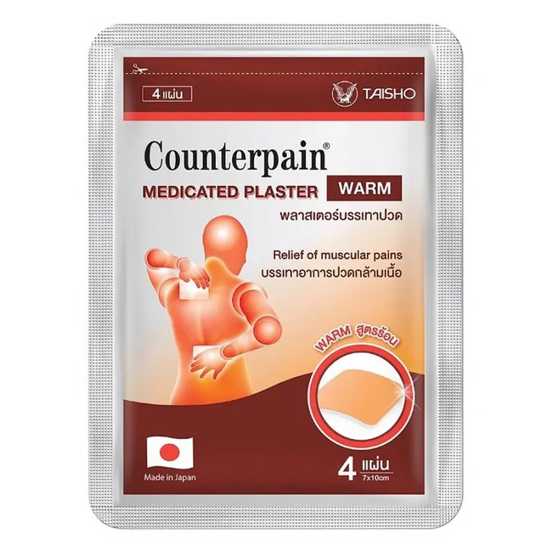 Counterpain - Medicated Plaster Warm (Pack of 5 x 4 patches)