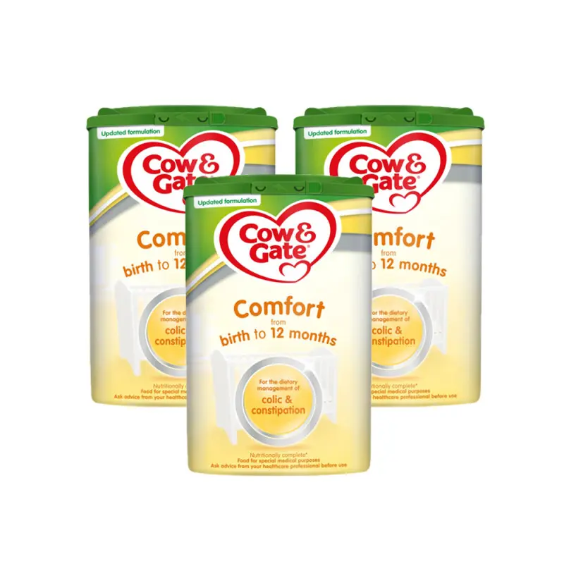 Cow & Gate Comfort Baby Milk Formula From Birth Triple Pack