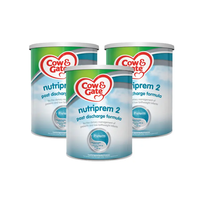 Cow & Gate Nutriprem 2 Baby Milk Formula Triple Pack