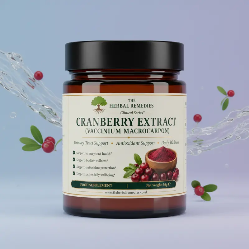 Cranberry extract (Vaccinium macrocarpon)- Triple-Action Urinary & Antioxidant Support