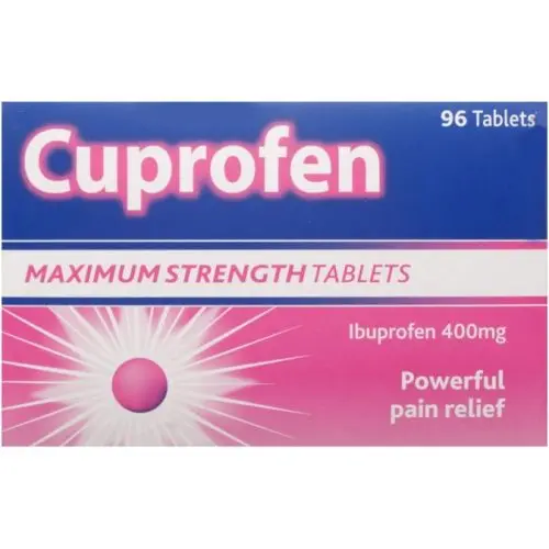 Cuprofen Maximum Strength Ibuprofen 400mg Tablets