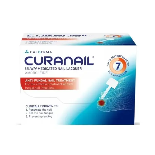 Curanail 5% Amolofine Nail Fungal Laquer (Galderma Pack may vary)