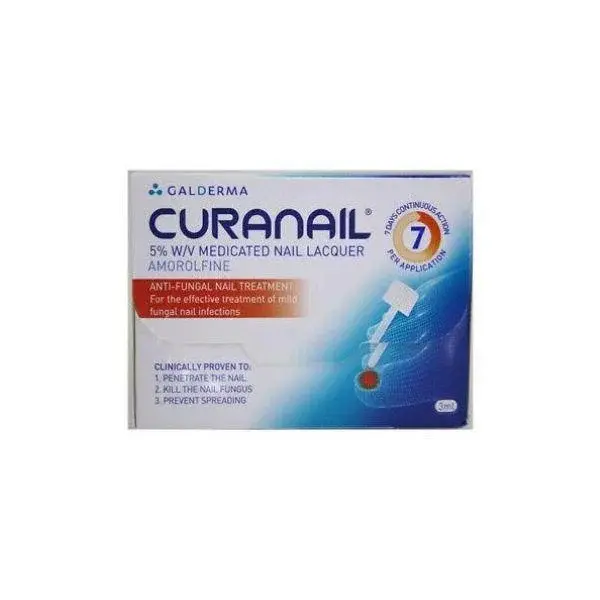 Curanail 5% w/v Amorolfine Medicated Nail Lacquer – 3ml