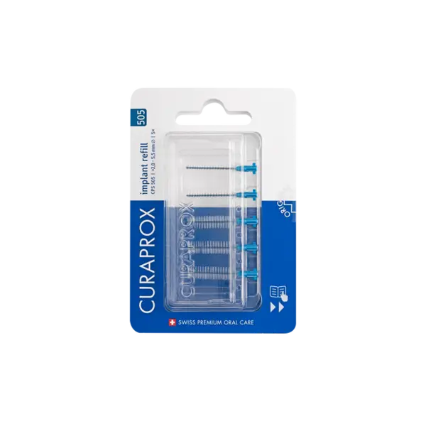 Curaprox Interdental Brush Refill Implant Blue - Pack of 5