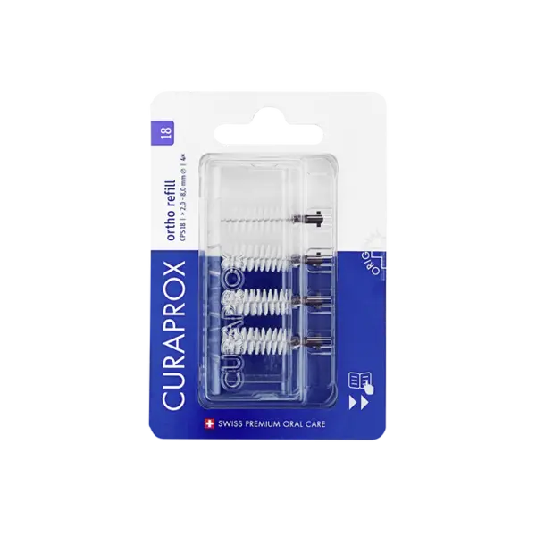 Curaprox Interdental Brush Refill Ortho Size 18 - Pack of 4