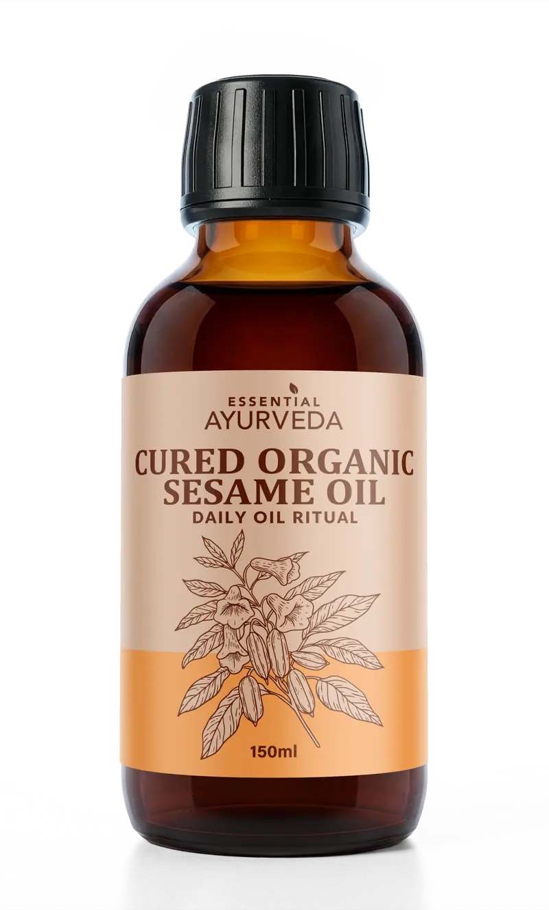 Cured Organic Sesame Oil - perfect for abhyangha self-massage