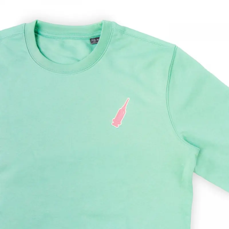Custom Unisex Medical Healthcare Sustainable Sweatshirt Aqua