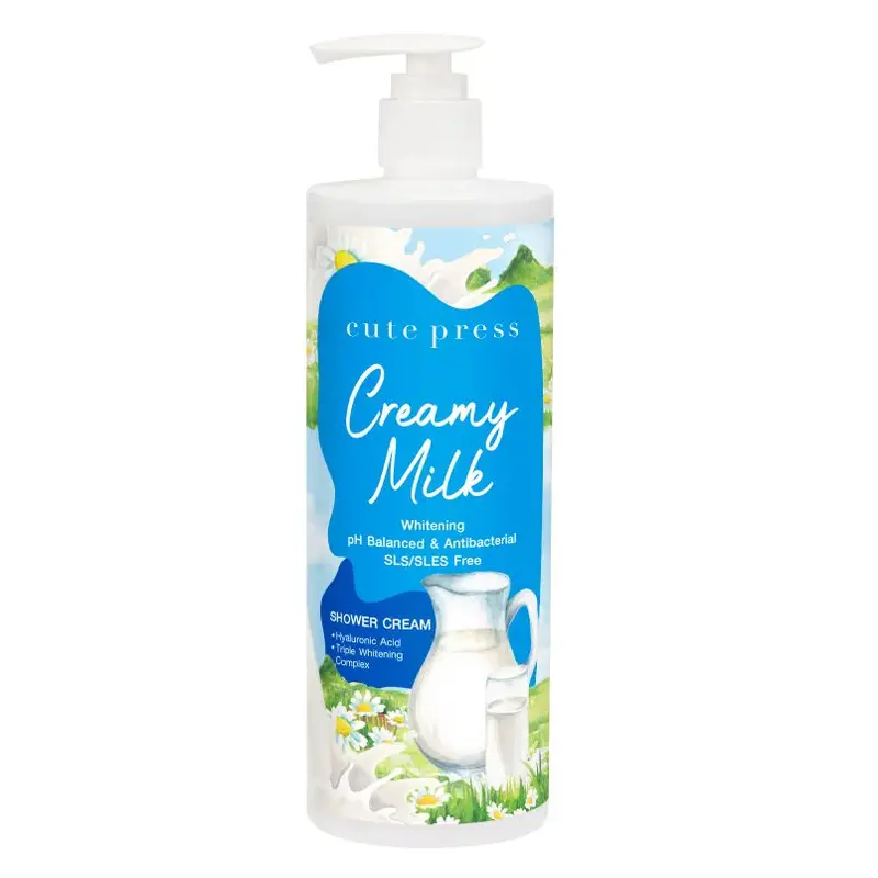 Cute Press - Creamy Milk Whitening Shower Cream 490ml.