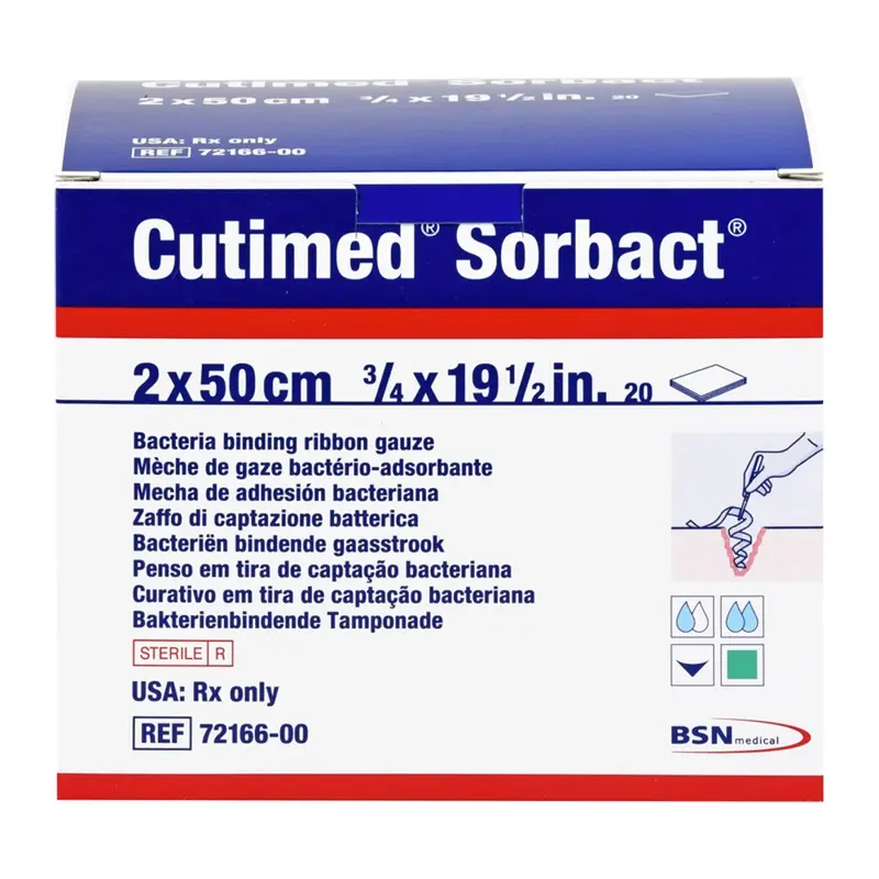 Cutimed Sorbact Ribbon – 2cm × 50cm – Box of 20