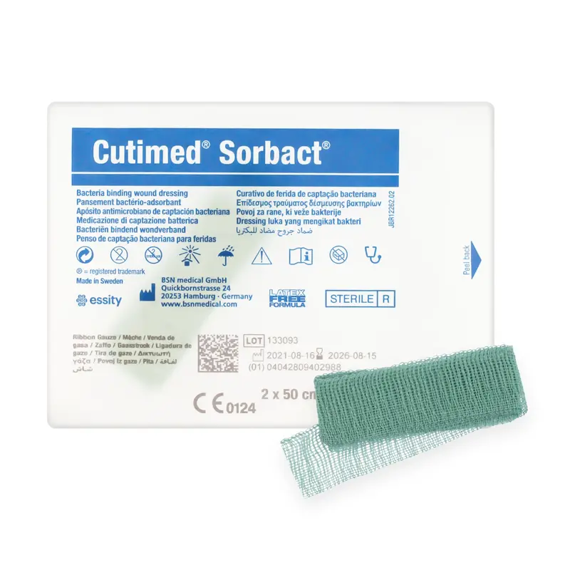 Cutimed Sorbact Ribbon Dressings - Primary Absorbrent Dressing (2cm x 50cm) (x1 or 20)