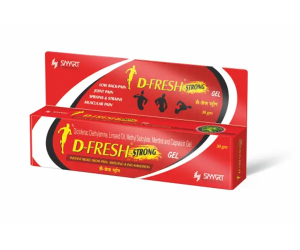 D-Fresh Strong Gel — Fast-Acting Pain Relief Gel | 15g