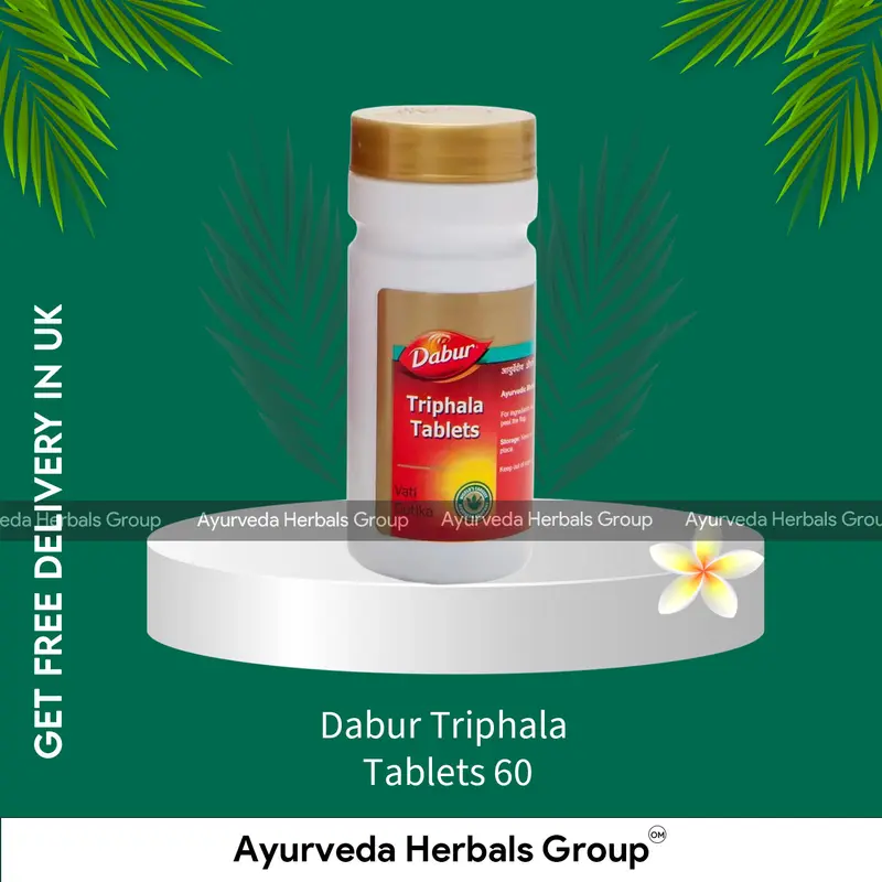 Dabur Triphala Tablets 60 - Ayurvedic Digestive Support | Indian Products UK