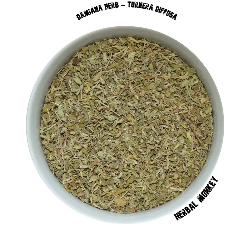 Damiana Herb – Turnera diffusa | Sacred Botanical for Ritual & Emotional Clarity