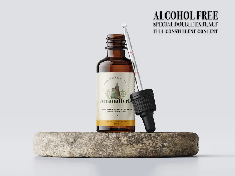 Dandelion root Alcohol Free Tincture. Taraxacum Officinale 1