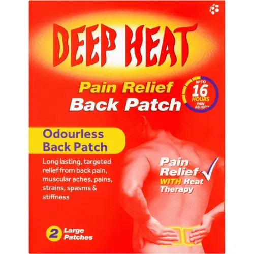 Deep Heat Back Pain Heat Patches - Pack of 2