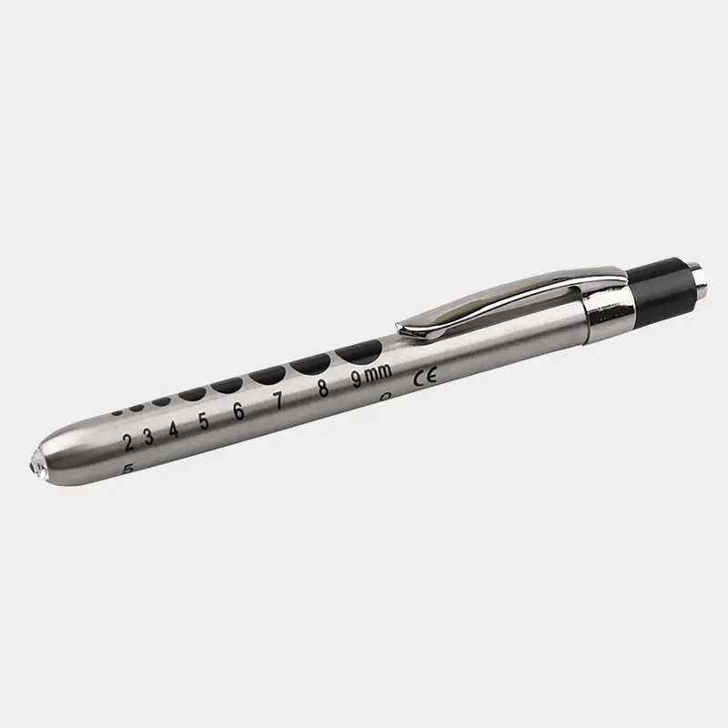 Deluxe Stainless Steel Reusable Pen Light Torch in Blister Pack