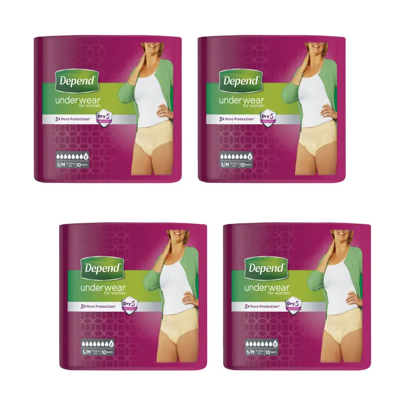 Depend Underwear Super Women Small/Medium