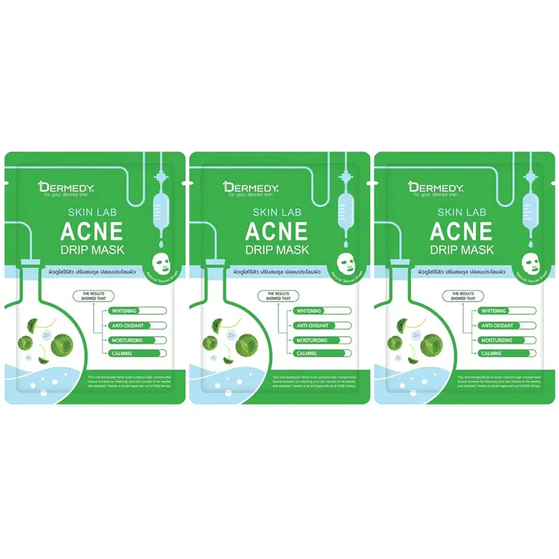 Dermedy - Skin Lab Acne Drip Mask 25g. (Pack of 3)