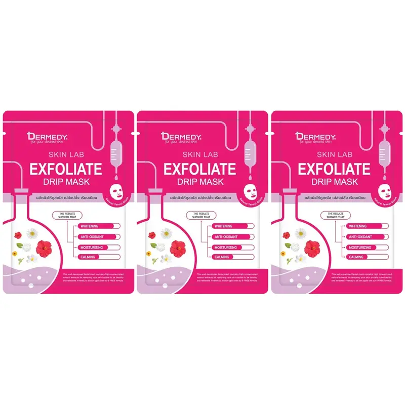 Dermedy - Skin Lab Exfoliate Drip Mask 25g. (Pack of 3)