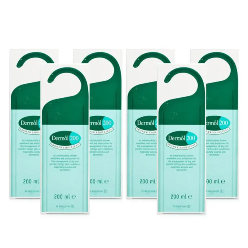 Dermol 200 Shower Emollient 6 Pack