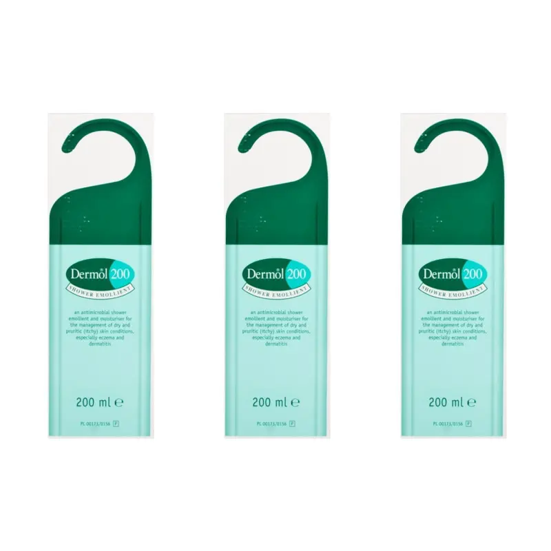 Dermol 200 Shower Emollient Triple Pack