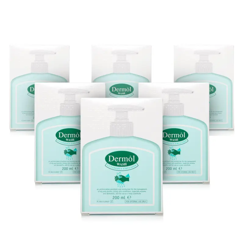 Dermol Wash Emulsion - 6 Pack