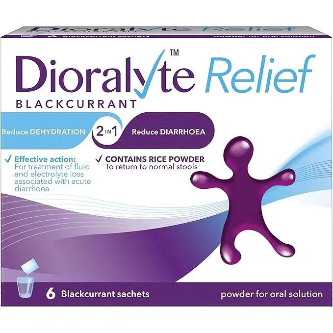 Dioralyte Relief Blackcurrant 6 Sachets