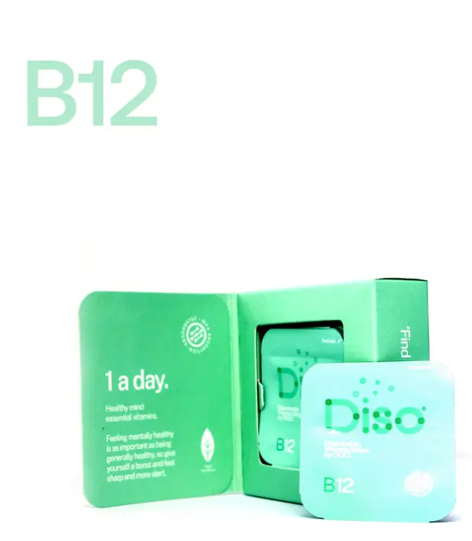 DISO B12 Orange Mint Oral Strips - 30 Patches