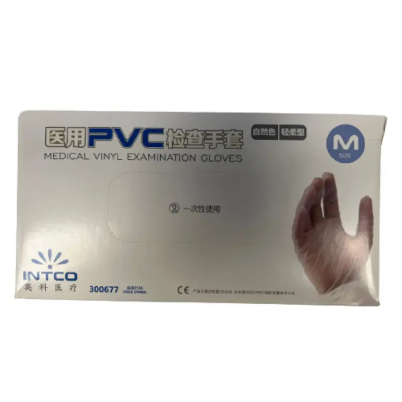 Disposable Vinyl Exam Gloves-INTCO Protects Your Health - 300677