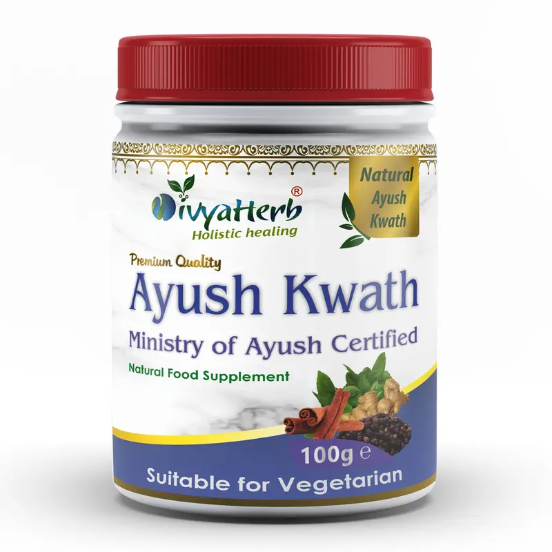 DivyaHerb Ayush Kwath Powder 100 gram - Seasonal Wellness Support