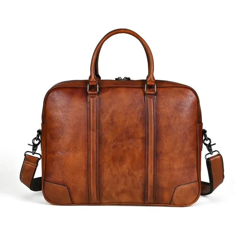 Doctors Handbag Genuine Leather Shoulder Laptop Briefcase