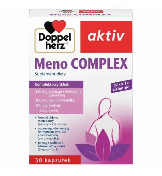 Doppelherz Aktiv Meno Menopauza COMPLEX 1 x dziennie, kapsułki, 30 szt.