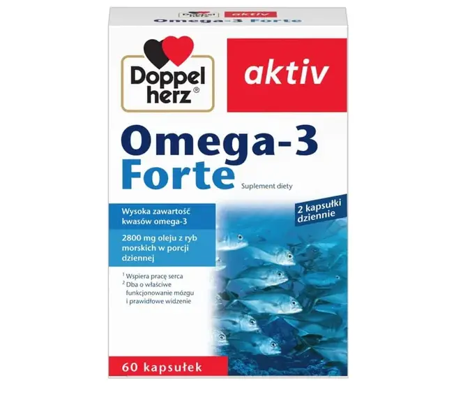 Doppelherz aktiv Omega-3 Forte, kapsułki, 60 szt.