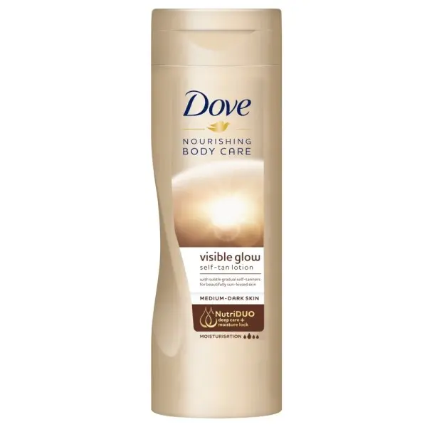 Dove Visible Glow Body Lotion Medium to Dark Gradual Self Tan