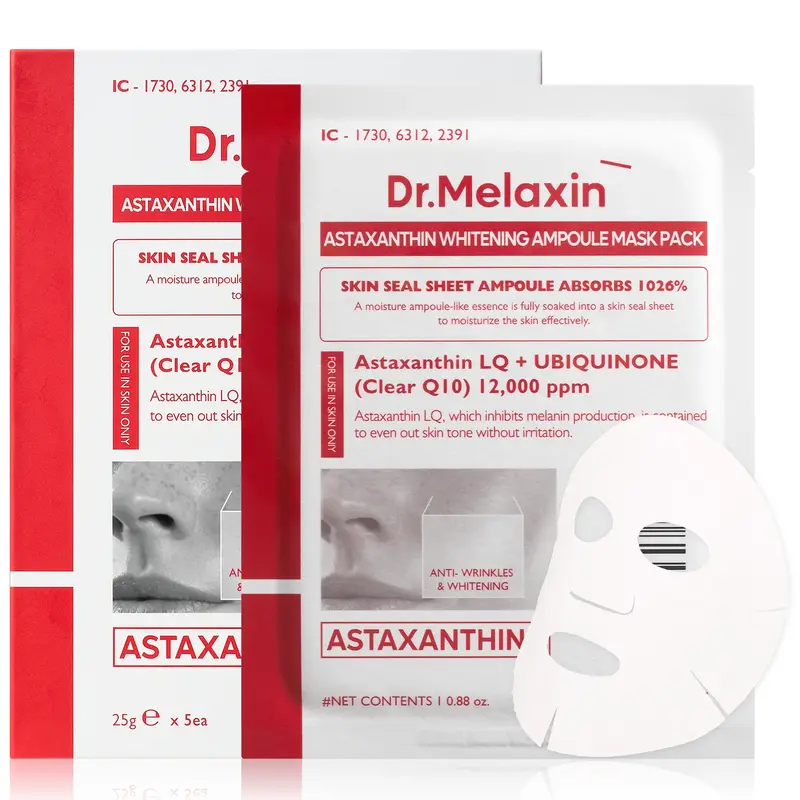 Dr.Melaxin - Astaxanthin Whitening Ampoule Mask Pack (5 Sheets)